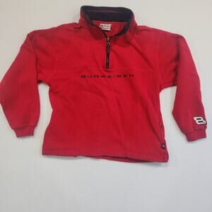 Dale Earnhardt Jr. #8 Budweiser Chase Authentics 1/4 Zip  Sweatshirt Medium